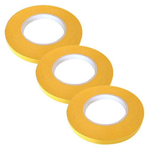 Doppelseitiges Klebeband Doppeltape Klebetape Tape Gr. 12mm x 50 m VPE 3 Rollen von werkstatt-king