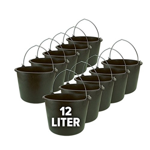 Eimer, Baueimer, Putzeimer, Mörteleimer mit Henkel 10er Set - 12 oder 20 Liter, Größe:12 Liter Eimer, Baueimer, Putzeimer, Mörteleimer mit Henkel 10er Set - 12 oder 20 Liter, Größe:12 Liter von werkstatt-king
