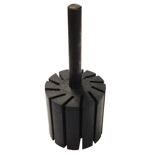 werkstatt-king Gummikörper für Schleifhülsen - wiederverwendbar, verschiedene Größen, Ø 22 x L 20 x SchaftØ 6 mm, schwarz von werkstatt-king