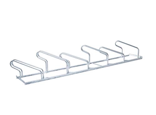 Fahrradständer Reihenparker TOP mit 45° Schrägstellung - rechts - 6 Stellplätzen - Reifenbreite bis 55 mm - Radabstand 350 mm von werkzeugbilligercom