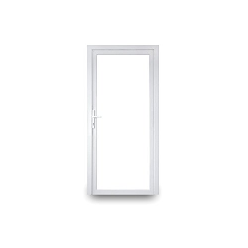 Nebeneingangstür - 2-fach-Verglasung - 60mm Profil - Ganzglas - innenöffnend - BxH: 1000 x 1900 mm - DIN Links von werkzeugbilligercom