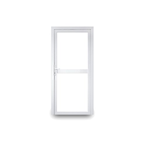Nebeneingangstür - Klarglas oben und unten mit Mittelbalken - 2-fach-Verglasung - 60mm Profil - außen Knauf - BxH: 1000x2000 - DIN Rechts Nebeneingangstür - Klarglas oben und unten mit Mittelbalken - 2-fach-Verglasung - 60mm Profil - außen Knauf - BxH: 1000x2000 - DIN Rechts von werkzeugbilligercom
