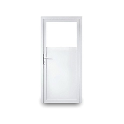 Nebeneingangstür mit Drückergarnitur - weiß - 100 x 210 cm - Innenöffnend - DIN Rechts - 2-fach-Verglasung - verschiedene Maße Nebeneingangstür mit Drückergarnitur - weiß - 100 x 210 cm - Innenöffnend - DIN Rechts - 2-fach-Verglasung - verschiedene Maße von YAOFANG