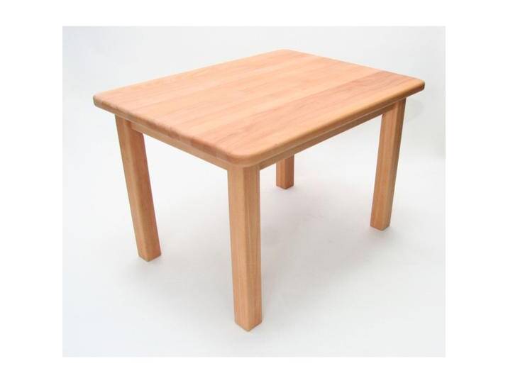 Kindertisch Buche Holz massiv geölt Höhe 53 cm von wertprodukte
