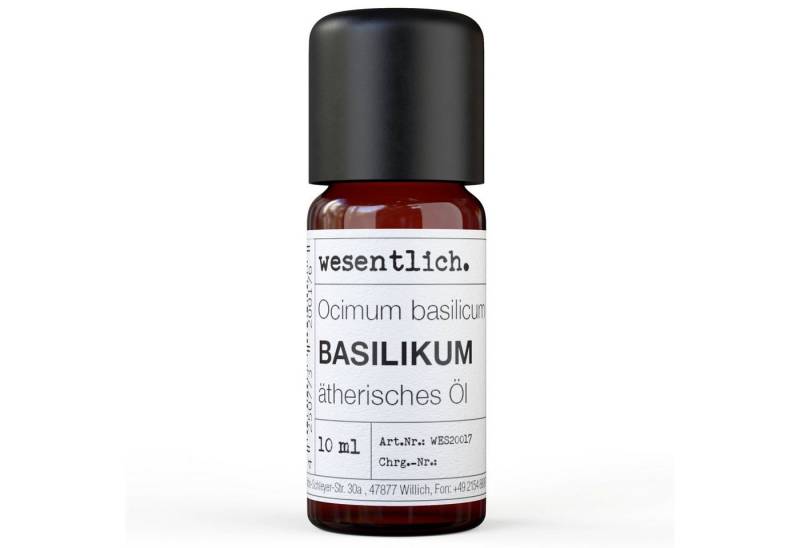 wesentlich. Duftlampe Basilikum 10ml - ätherisches Öl von wesentlich.