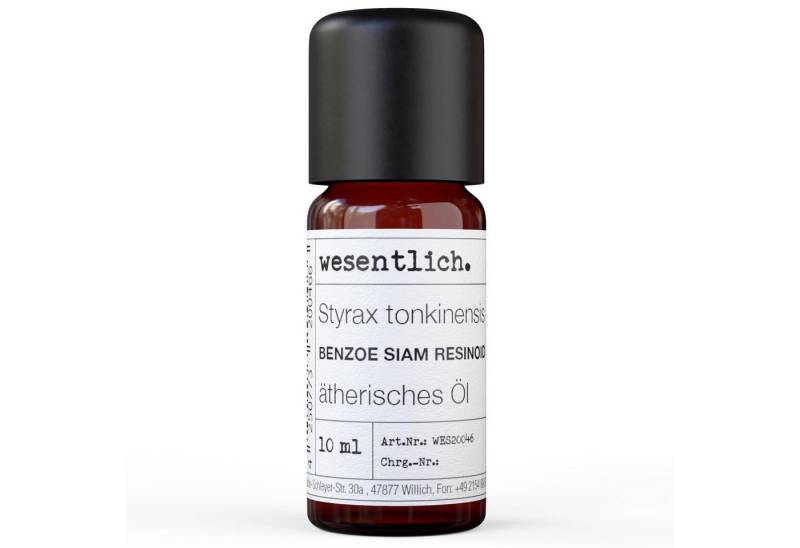 wesentlich. Duftlampe Benzoe Siam Resinoid 10ml - ätherisches Öl von wesentlich.