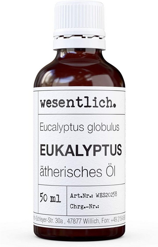 wesentlich. Duftlampe Eukalyptusöl 50ml - ätherisches Öl von wesentlich.