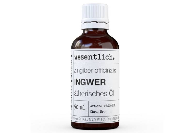 wesentlich. Duftlampe Ingwer 50ml - ätherisches Öl von wesentlich.