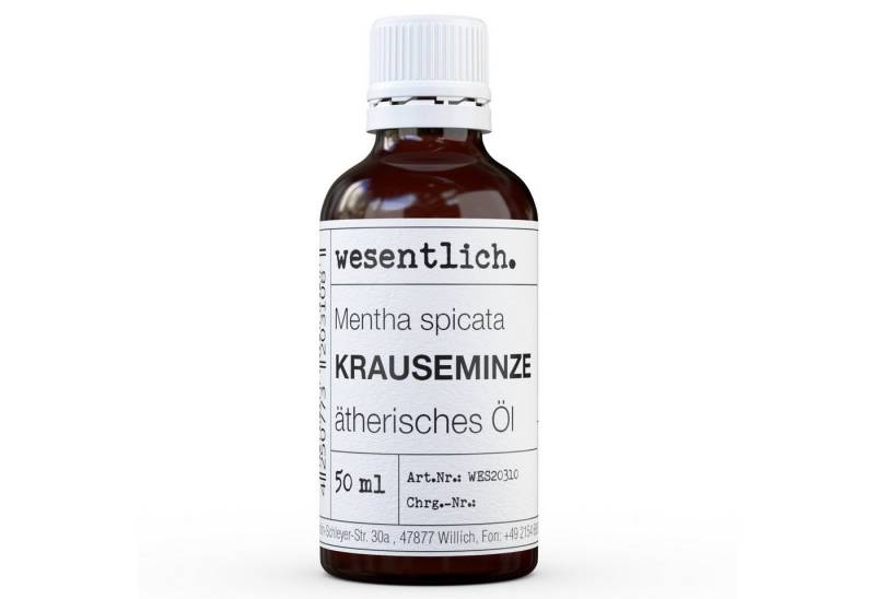 wesentlich. Duftlampe Krauseminze 50ml - ätherisches Öl von wesentlich.