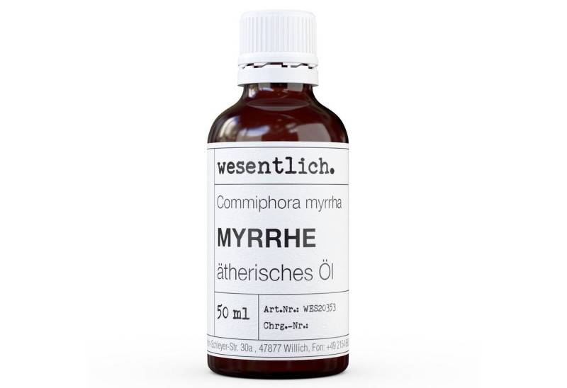 wesentlich. Duftlampe Myrrhe 50ml - ätherisches Öl von wesentlich.