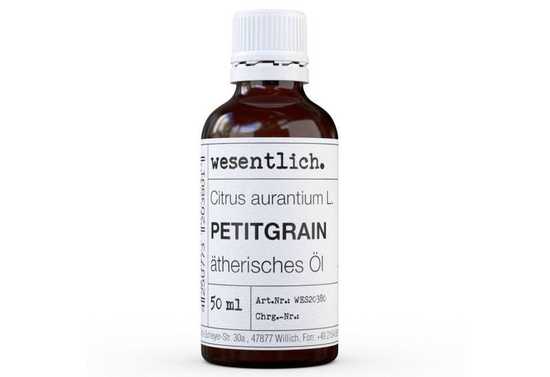 wesentlich. Duftlampe Petitgrain 50ml - ätherisches Öl von wesentlich.