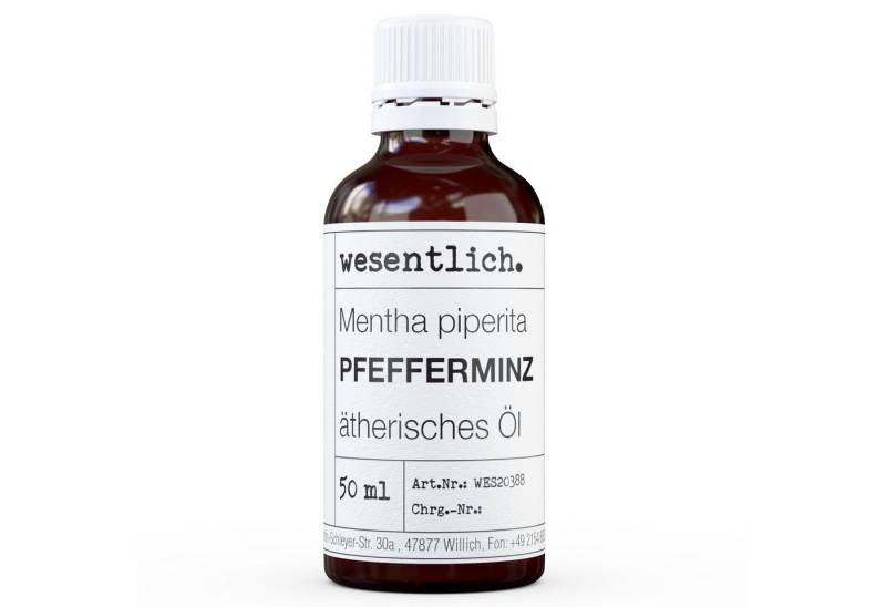 wesentlich. Duftlampe Pfefferminz 50ml - ätherisches Öl von wesentlich.