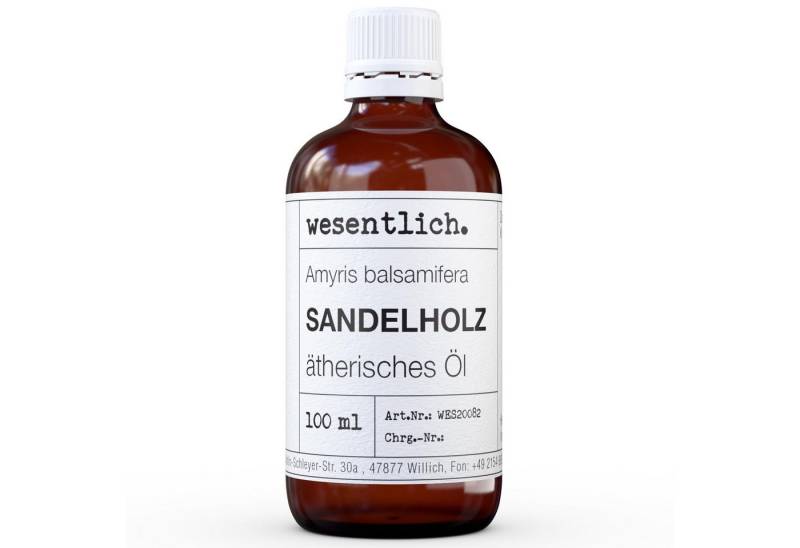 wesentlich. Duftlampe Sandelholz 100ml - ätherisches Öl von wesentlich.