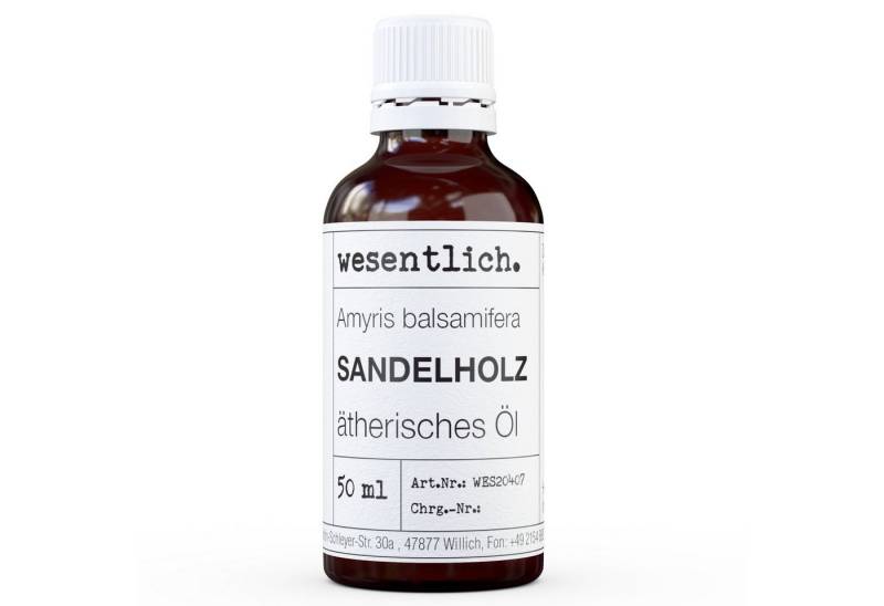 wesentlich. Duftlampe Sandelholz 50ml - ätherisches Öl von wesentlich.