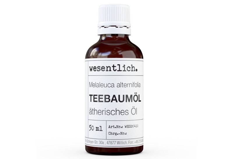 wesentlich. Duftlampe Teebaumöl 50ml - ätherisches Öl von wesentlich.