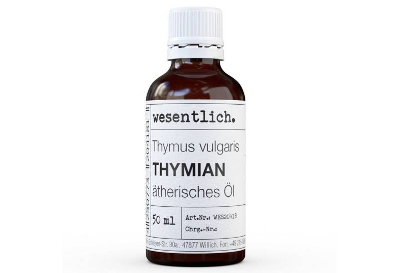 wesentlich. Duftlampe Thymian 50ml - ätherisches Öl von wesentlich.