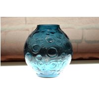 Vintage Mid Century Glasvase in Kugelform von westwerk5com