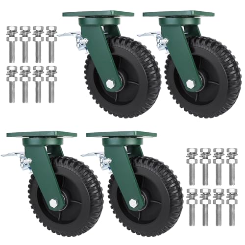 Industrierollen Tragkraft 2000 Kg Lenkrolle Mit Bremse Bockrolle Ø 150mm 200mm Vollgummi Rollen 4er Set Transportrollen Mit Druckkugellager, Plattenrollen Mit Befestigungsschrauben Industrierollen Tragkraft 2000 Kg Lenkrolle Mit Bremse Bockrolle Ø 150mm 200mm Vollgummi Rollen 4er Set Transportrollen Mit Druckkugellager, Plattenrollen Mit Befestigungsschrauben von whalebee