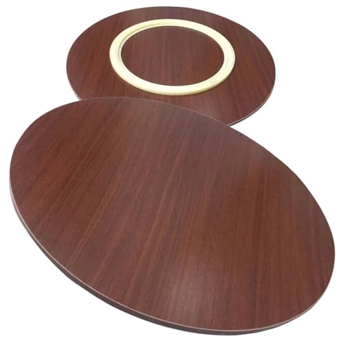 Lazy Susan Großer Drehteller Runder Holz Drehscheibe 50cm 60cm 70cm 80cm 90cm Lazy Susan Tischplatte Esstisch Drehscheibe, Reibungslose Drehung Langlebig Einfach Zu Säubern von whalebee