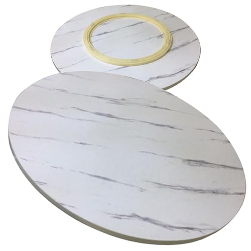Lazy Susan Großer Drehteller Runder Holz Drehscheibe 50cm 60cm 70cm 80cm 90cm Lazy Susan Tischplatte Esstisch Drehscheibe, Reibungslose Drehung Langlebig Einfach Zu Säubern von whalebee