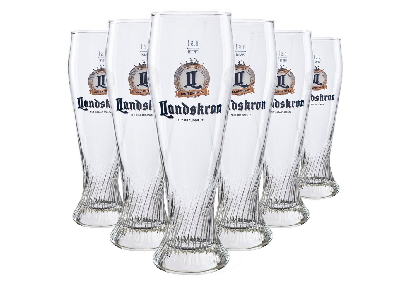 what the shop Bierglas Landskron Weizen Glas 0,5l 6er set von what the shop