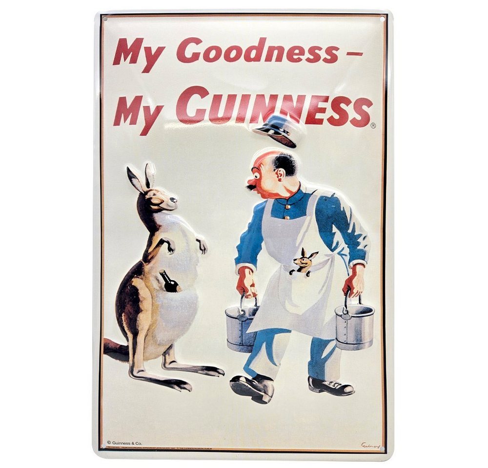 what the shop Wanddekoobjekt Guinness Blechschild Werbeschild 30cm x 20cm My Guinness (1 St) von what the shop