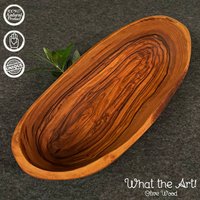 What The Art® Olive Wood «Frutti» | Olivenholz Obstschale Handarbeit Ca. 26 X 12-14 cm Holzschale - Servierschale Dekoschale von whattheartolivewood