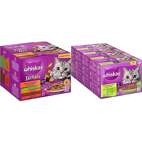 Whiskas 1+ Katzenfutter Tasty Mix Country Collection in Sauce & Senior 7+ Katzennassfutter Gemischte Auswahl in Sauce Whiskas 1+ Katzenfutter Tasty Mix Country Collection in Sauce & Senior 7+ Katzennassfutter Gemischte Auswahl in Sauce von whiskas