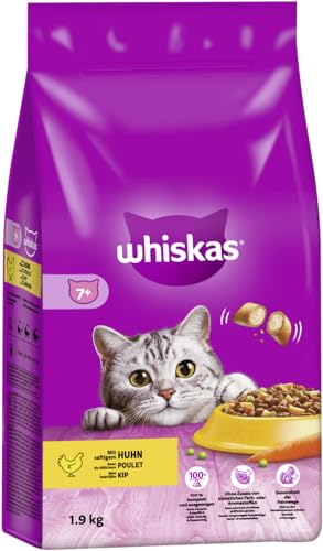 WHISKAS Beutel 7+ mit Huhn 1,9kg Katzenfutter, Trockenfutter WHISKAS Beutel 7+ mit Huhn 1,9kg Katzenfutter, Trockenfutter von whiskas