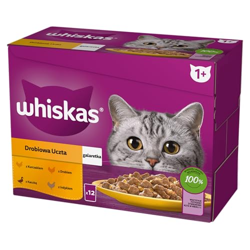 Whiskas Adult sachset 12 X 85 G Poultry Fast – komplettes nassfutter für Erwachsene Katzen, in gelee mit Huhn, Ente, Geflügel und Truthahn Whiskas Adult sachset 12 X 85 G Poultry Fast – komplettes nassfutter für Erwachsene Katzen, in gelee mit Huhn, Ente, Geflügel und Truthahn von whiskas