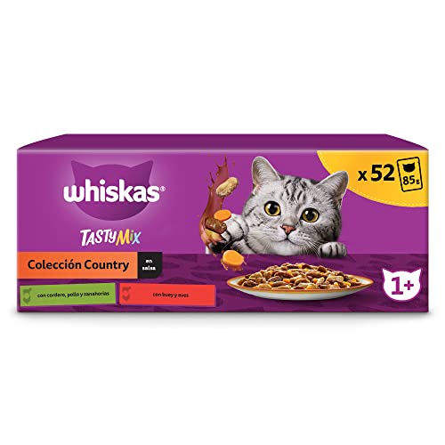 Whiskas Nassfutter für Katzen, Kollektion Country in Soße, 13 x 4 x 85 g von whiskas