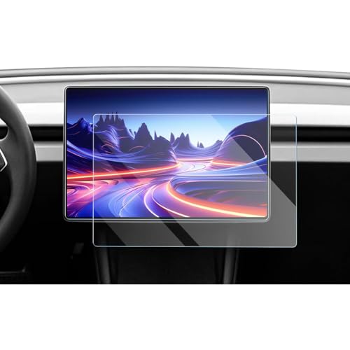Tachoschutzfolie Displayschutzfolie passend für Tesla Model 3 Highland 2024， Glas Technologie von whpqjmt