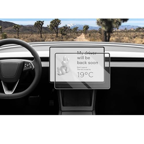 Tachoschutzfolie Displayschutzfolie passend für Tesla Model 3 Highland 2024， Glas Technologie von whpqjmt