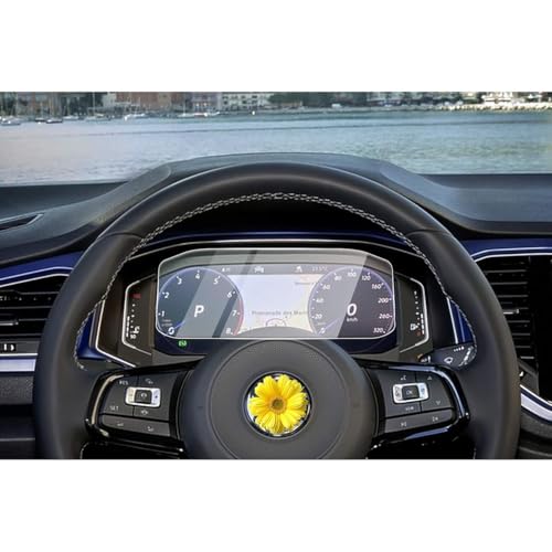 Tachoschutzfolie Displayschutzfolie passend für VW T-ROC 2019-2023， Glas Technologie von whpqjmt