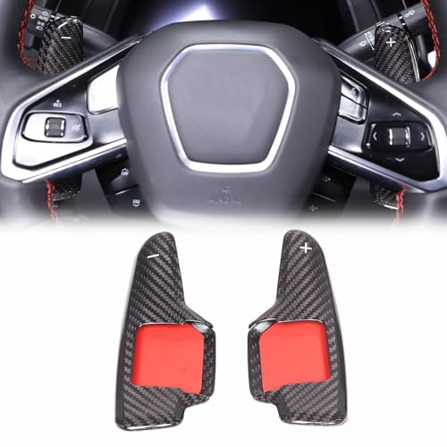 whpqjmt Schaltpaddles für Corvette C8 Stingray 2020 2021 2022 2023 | Hochwertige Verarbeitung | Perfekte Ergonomie |Einfacher Einbau von whpqjmt