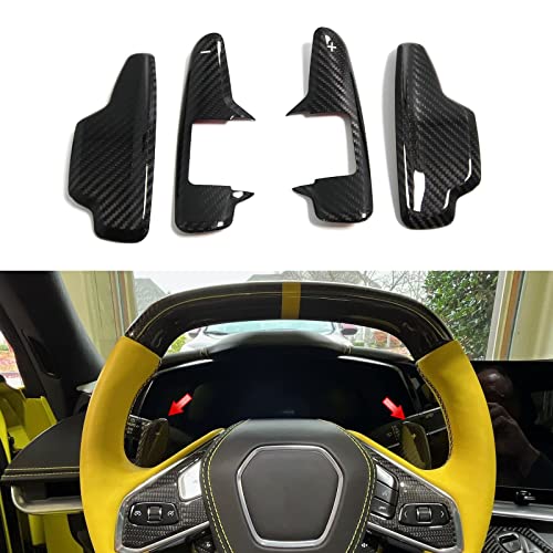 whpqjmt Schaltpaddles für Corvette C8 Z51 Z06 2020 2021 2022 2023 | Hochwertige Verarbeitung | Perfekte Ergonomie |Einfacher Einbau von whpqjmt