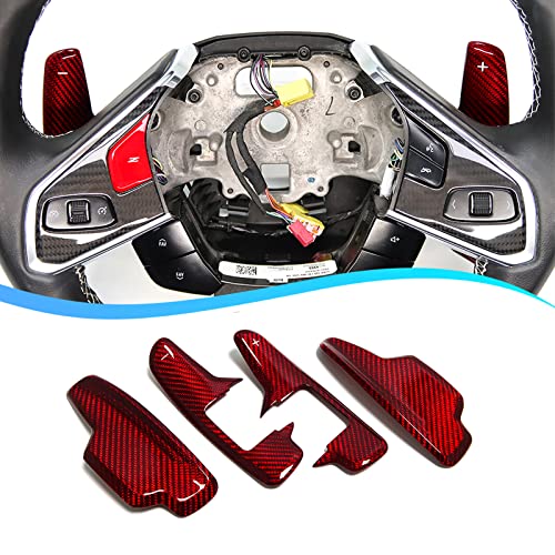 whpqjmt Schaltpaddles für Corvette C8 Z51 Z06 2020 2021 2022 2023 | Hochwertige Verarbeitung | Perfekte Ergonomie |Einfacher Einbau von whpqjmt
