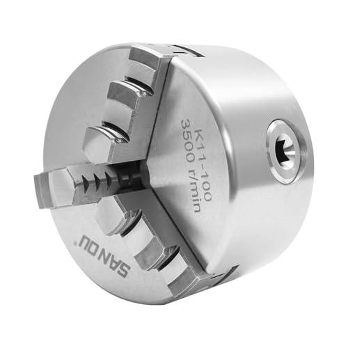 Drehbankfutter 3-Backen HT300 20CrMnTi Selbstzentrierend 0.07mm Präzision 30-90mm Spannbereich Innen Außen Backen CNC-Kompatibel HRC54 Härte für Werkstatt Metallbearbeitung Deutsche Qualität​ von whsiodj