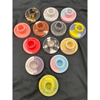 Runde Kerzenständer Aus Jesmonite Stilvolle Unikate Als Deko Und Blickfang Für Ihr Zuhause - Bunte Highlight von wichtigeDinge