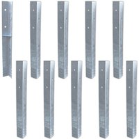 Wickey - Bodenanker Erdanker Winkelanker-Set SolidLock für Spielturm & Schaukel, Anker, Pfostenanker für Klettergerüst & Gartenzaun - 10 Stk. von wickey