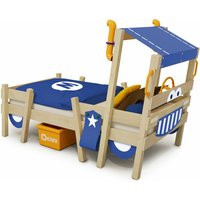 Kinderbett Hausbett CrAzY Sparky Pro - Plane Holzbett 90 x 200 cm - blau - Wickey von wickey