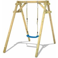 Schaukelgestell Kinderschaukel Smart One Schaukel mit Schaukelsitzen, Schaukelgerüst, Einzelschaukel, Holzschaukel - blau - Wickey von wickey