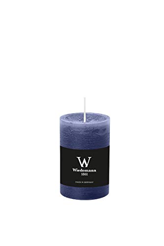 Wiedemann Kerzen Rustic Stumpenkerze Dunkelblau 120 x 58 mm, mit ASF zum Abbrandschutz Wiedemann Kerzen Rustic Stumpenkerze Dunkelblau 120 x 58 mm, mit ASF zum Abbrandschutz von Wiedemann Kerzen