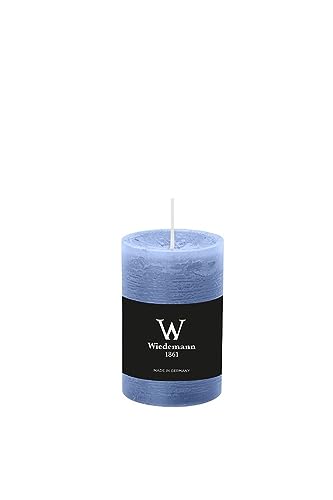 Wiedemann Marble Rustik Kerzen, Stumpenkerzen, Graublau 90 x Ø 58 mm von wiedemann kerzen