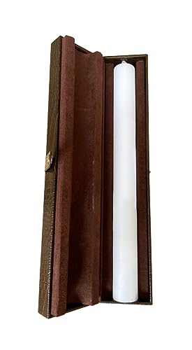 Wiedemann Kerzen Set Kerzenrohling zum Verzieren Weiß 400 x Ø 40 mm mit Geschenketui von Wiedemann Kerzen