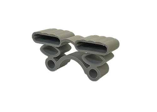 wiedergutschlafen 10er Set Kappen zur Befestigung von Leisten im Lattenrost (115_40x32x8,5 (Duo)) von wiedergutschlafen