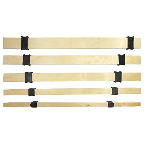 wiedergutschlafen Härteverstellung Komplettset 53mm x 8mm (5 Federholzleisten + 10 Schieber) zur individuellen Härteverstellung Ihres Lattenrostes (645) von wiedergutschlafen