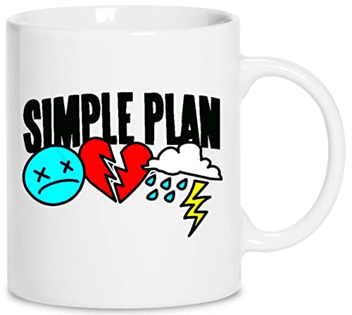 Best Simple Plan Band LogoGenre Rock Favorite Keramik Weiß Tassen Kaffeebecher Cup Mug von wigoro