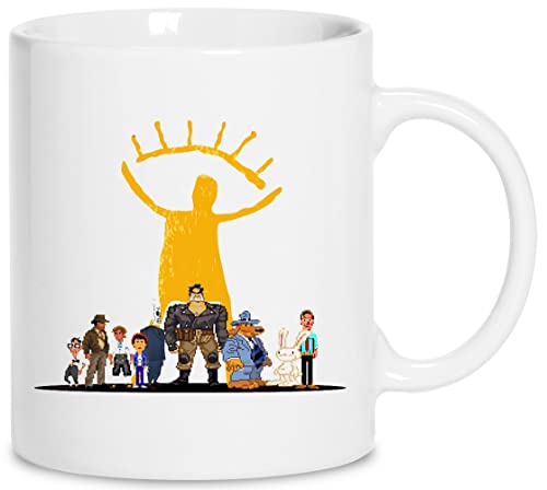Point-and-Click-Helden Keramik Weiß Tassen Kaffeebecher Cup Mug von wigoro