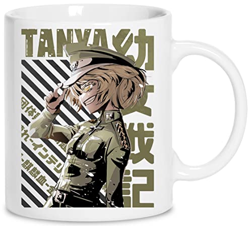 Youjo Senki - Tanya Degurechaff Keramik Weiß Tassen Kaffeebecher Cup Mug von wigoro